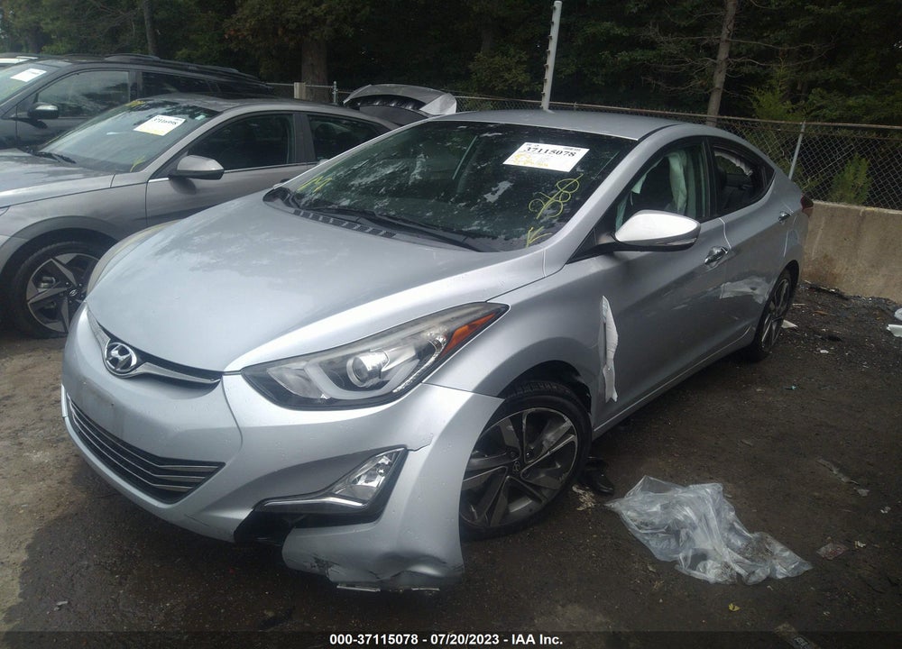 2014 HYUNDAI ELANTRA LIMITED VIN: 5NPDH4AE7EH463131