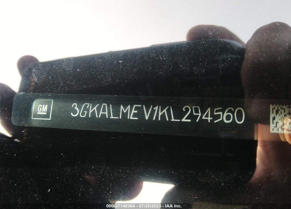 2019 GMC TERRAIN SLE VIN: 3GKALMEV1KL294560