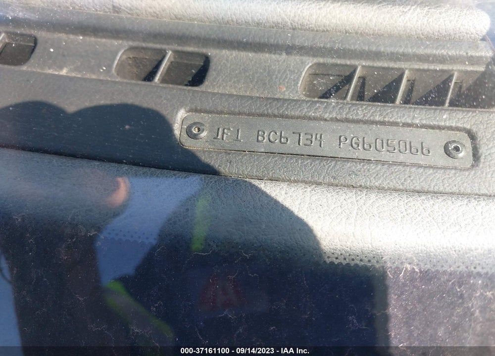 1993 SUBARU LEGACY SPORT VIN: JF1BC6734PG605066