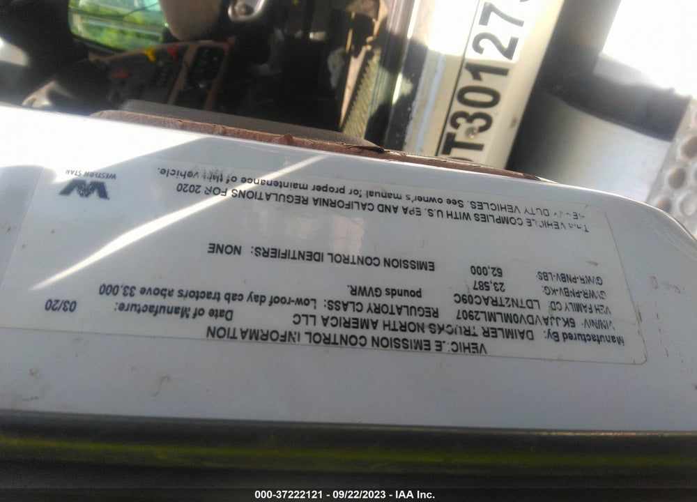2021 WESTERN STAR/AUTO CAR CONVENTIONAL 4700SF VIN: 5KJJAVDV0MLML2907