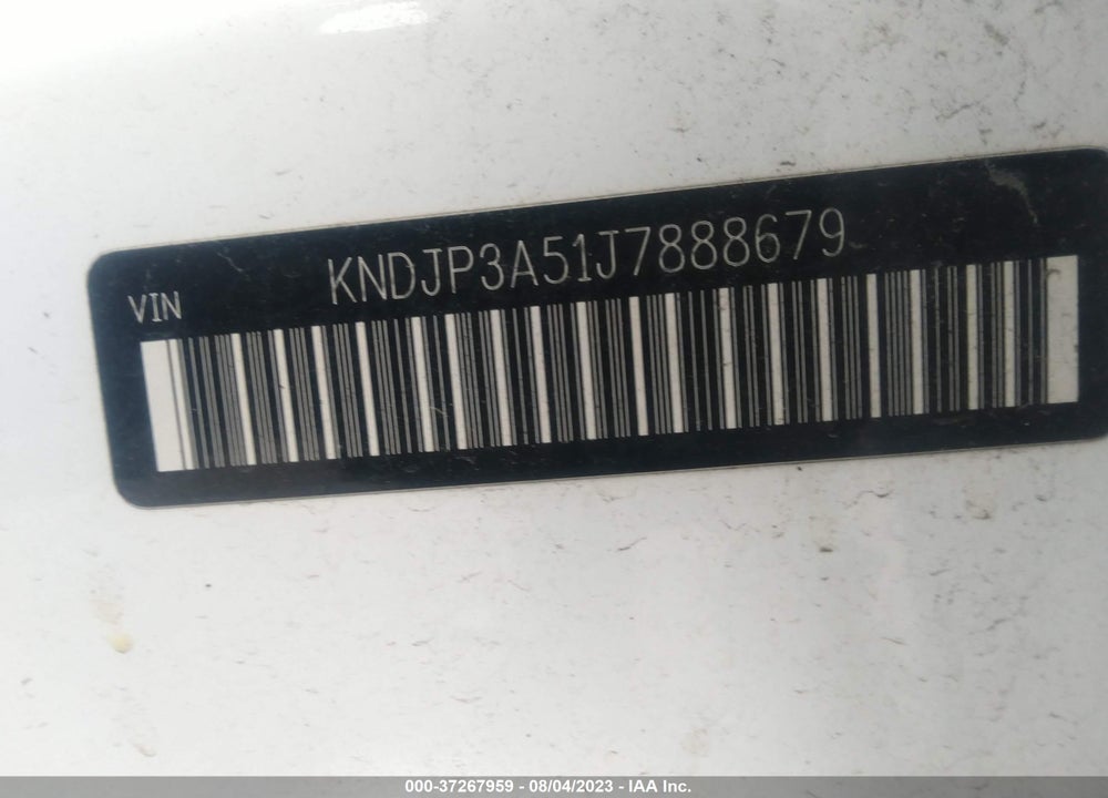2018 KIA SOUL VIN: KNDJP3A51J7888679