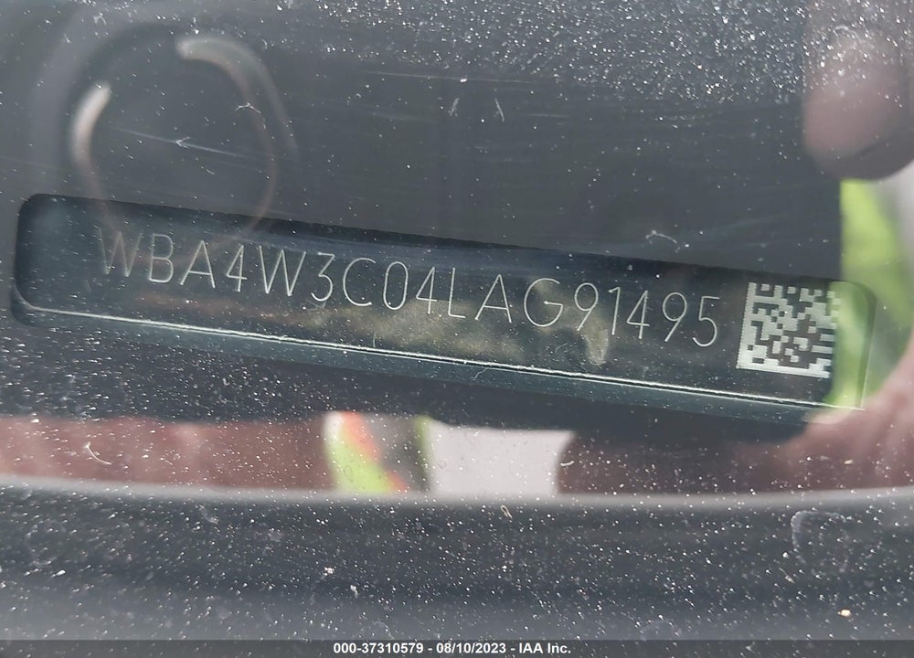 2020 BMW 4 SERIES 430I VIN: WBA4W3C04LAG91495