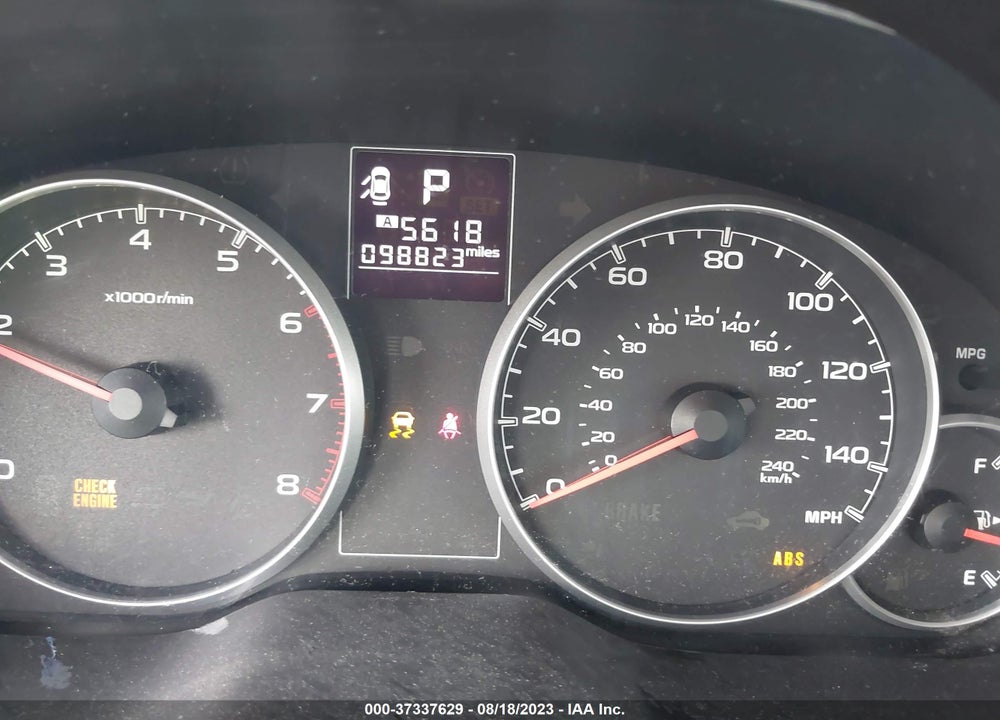 2013 SUBARU OUTBACK 2.5I PREMIUM VIN: 4S4BRBCC6D3289899