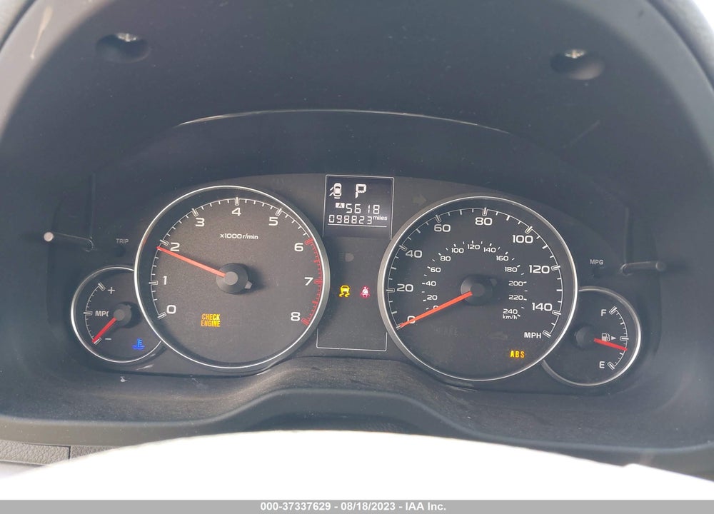 2013 SUBARU OUTBACK 2.5I PREMIUM VIN: 4S4BRBCC6D3289899