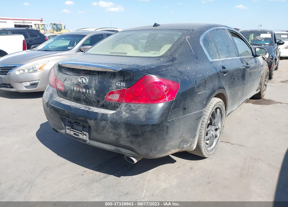 2008 INFINITI G35X VIN: JNKBV61FX8M250171