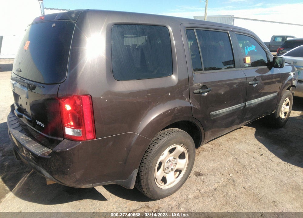 2012 HONDA PILOT LX VIN: 5FNYF3H23CB036876