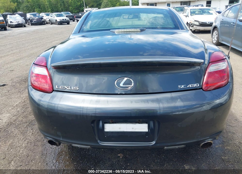2006 LEXUS SC 430 VIN: JTHFN48Y869001980