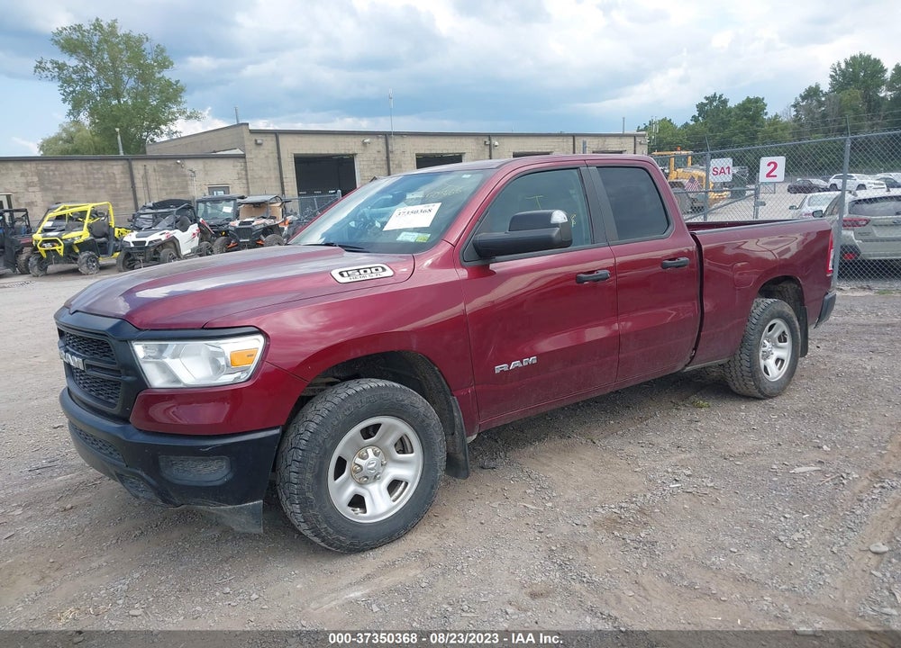 2019 RAM 1500 TRADESMAN 4X4 6'4 BOX VIN: 1C6SRFCTXKN651897