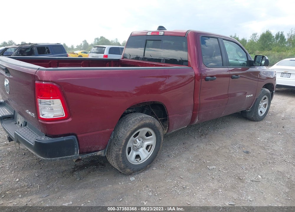 2019 RAM 1500 TRADESMAN 4X4 6'4 BOX VIN: 1C6SRFCTXKN651897