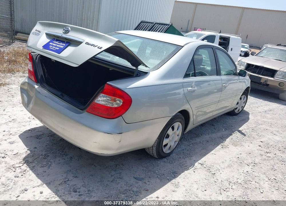 2002 TOYOTA CAMRY XLE/SE/LE VIN: 4T1BE32K72U087560