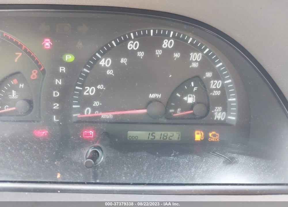 2002 TOYOTA CAMRY XLE/SE/LE VIN: 4T1BE32K72U087560