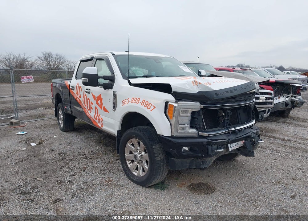 2017 FORD F-250 PLATINUM VIN: 1FT7W2B69HEB99168