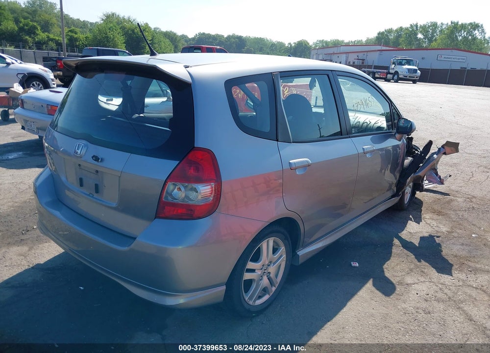2007 HONDA FIT SPORT VIN: JHMGD38637S067685