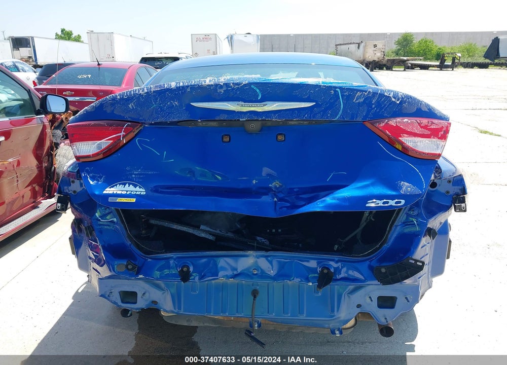 2016 CHRYSLER 200 LIMITED VIN: 1C3CCCAG5GN148437