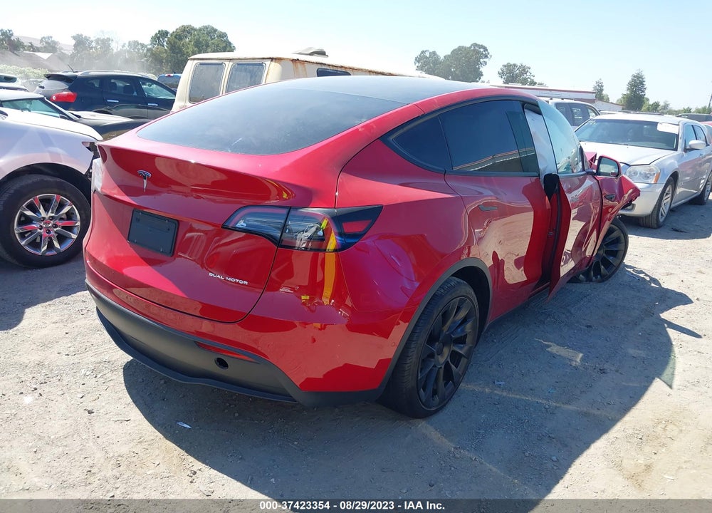 2022 TESLA MODEL Y LONG RANGE DUAL MOTOR ALL-WHEEL DRIVE VIN: 7SAYGAEE7NF521138
