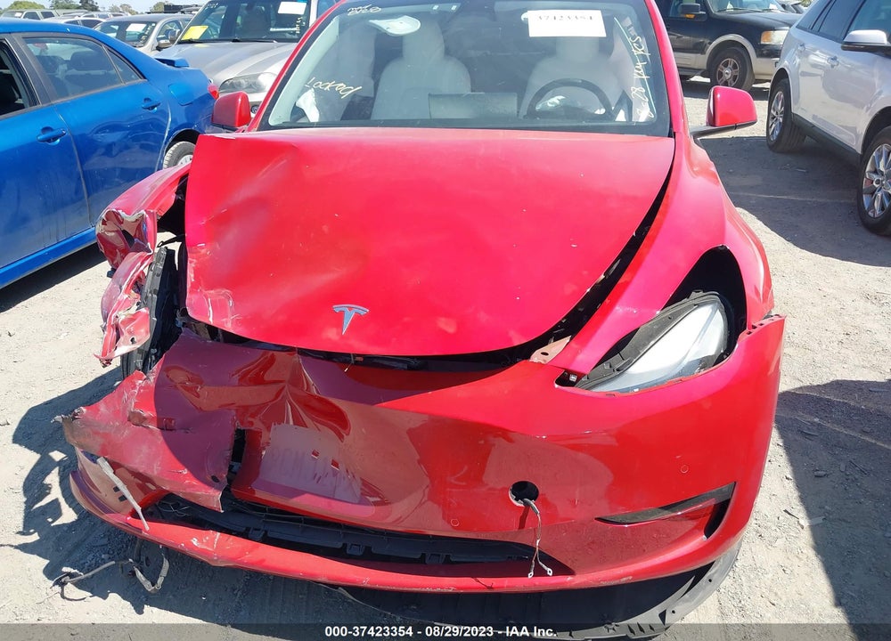 2022 TESLA MODEL Y LONG RANGE DUAL MOTOR ALL-WHEEL DRIVE VIN: 7SAYGAEE7NF521138