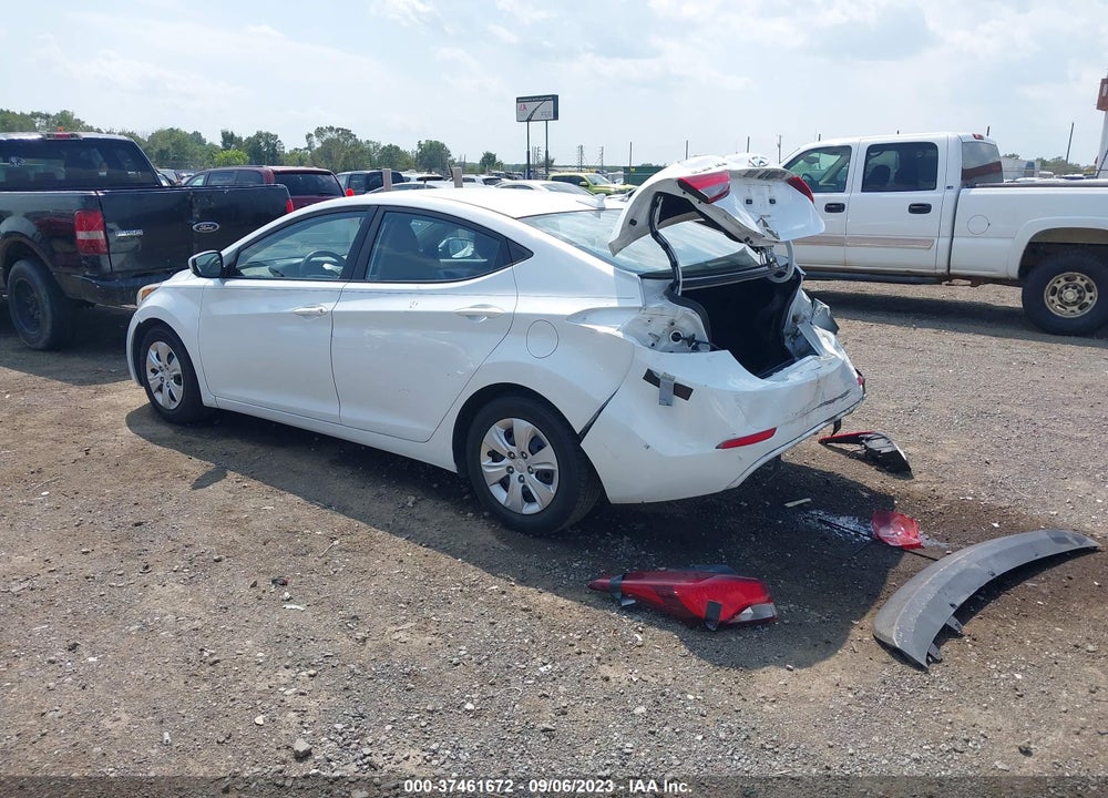 2016 HYUNDAI ELANTRA SE VIN: 5NPDH4AE3GH760450