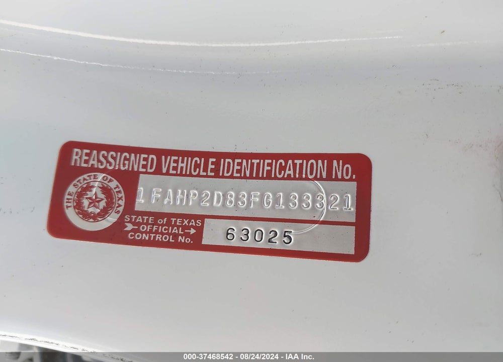 2015 FORD TAURUS SE VIN: 1FAHP2D83FG133321