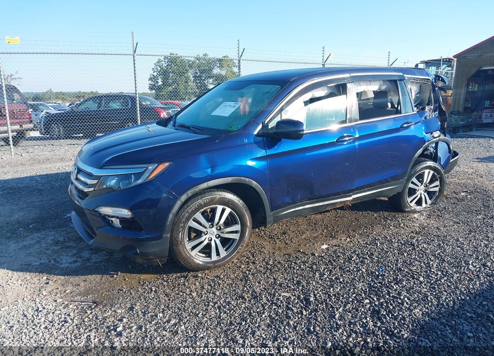 2017 HONDA PILOT EX VIN: 5FNYF6H36HB072109