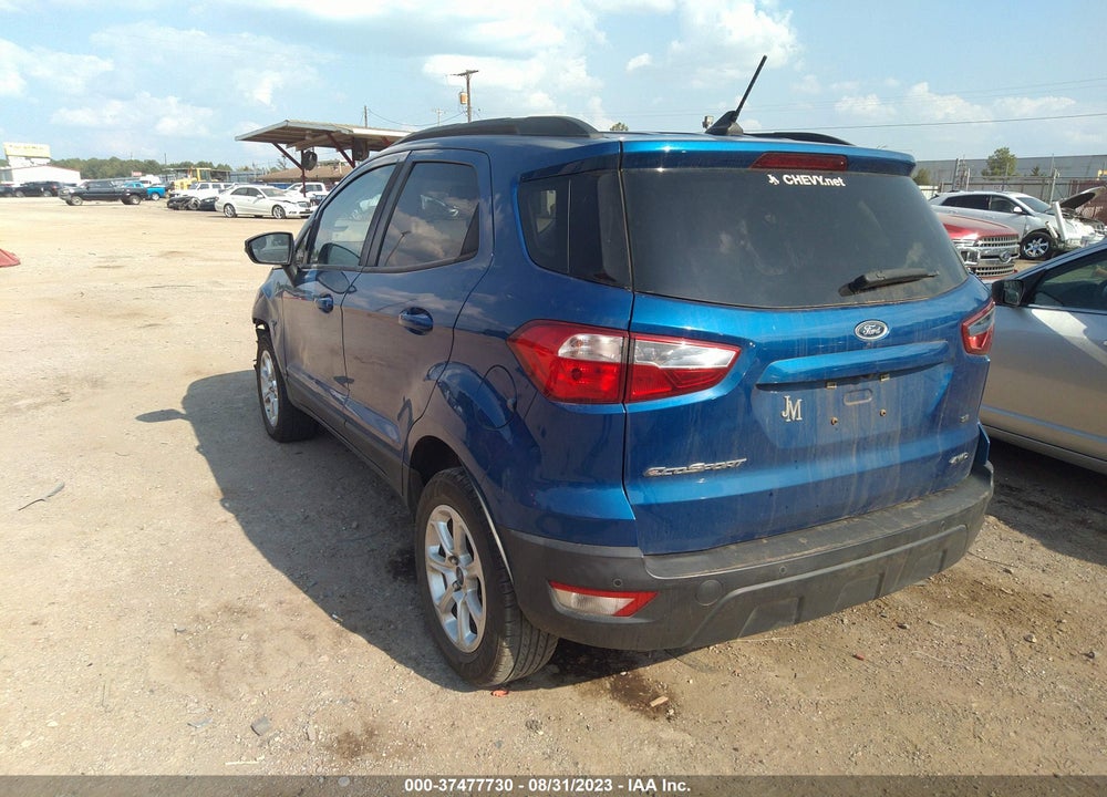 2019 FORD ECOSPORT SE VIN: MAJ6S3GL5KC267891