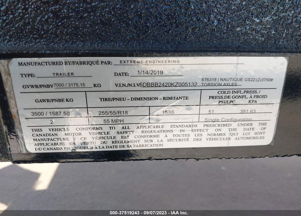 2020 NAUTIQUE SUPER AIR  GS22 VIN: CTC08026G920