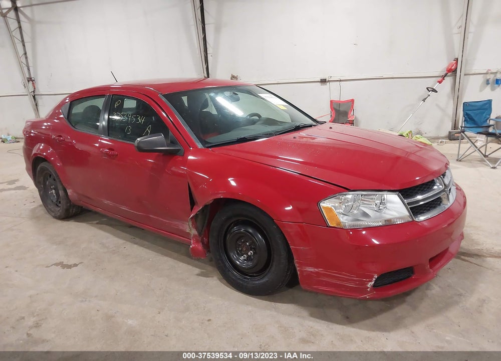 2013 DODGE AVENGER SE VIN: 1C3CDZAB8DN637558