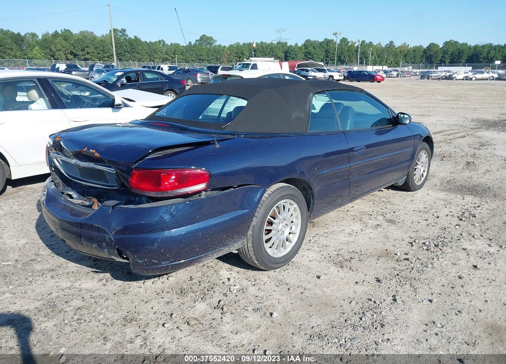2005 CHRYSLER SEBRING TOURING VIN: 1C3EL55R25N638783