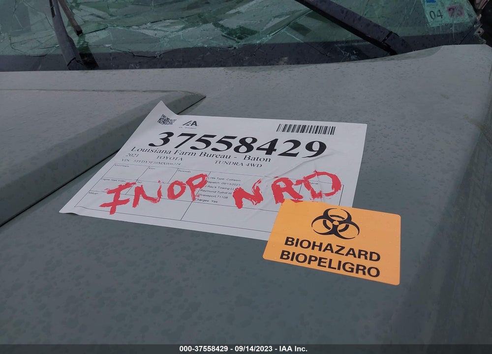 2021 TOYOTA TUNDRA TRD PRO VIN: 5TFDY5F10MX006224