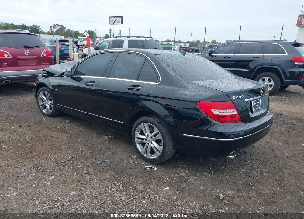 2012 MERCEDES-BENZ C CLASS VIN: WDDGF4HB3CR193213