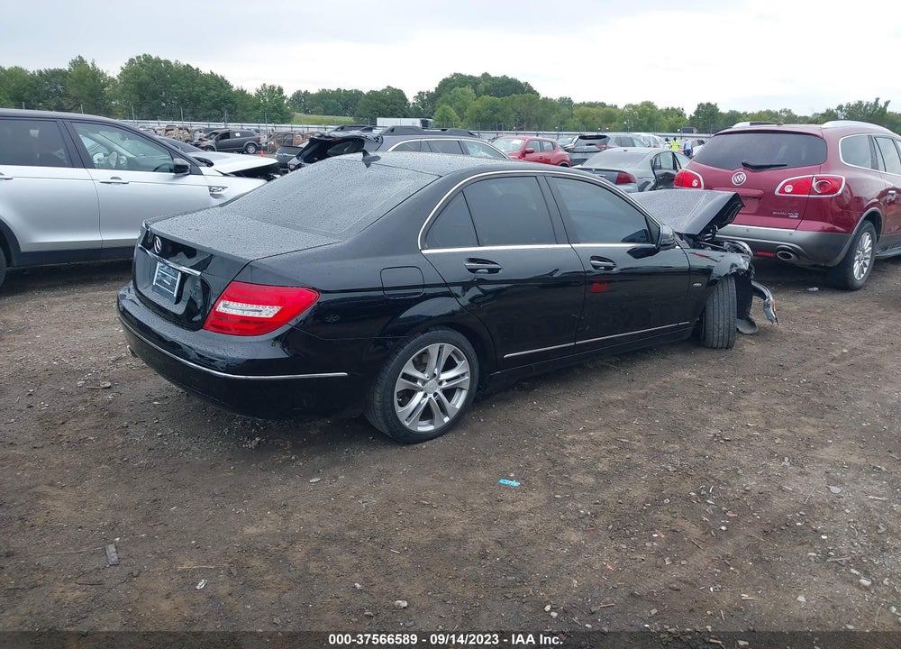 2012 MERCEDES-BENZ C CLASS VIN: WDDGF4HB3CR193213