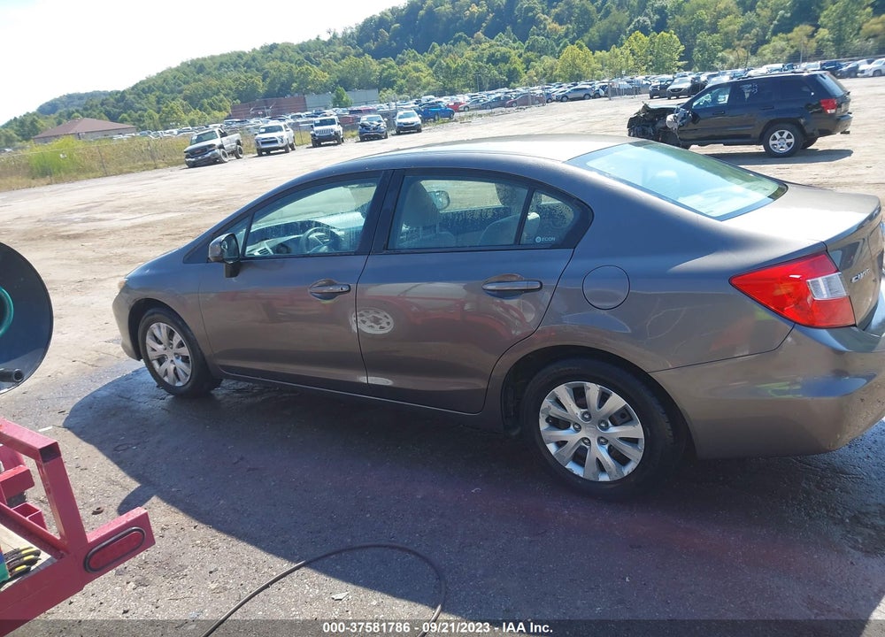 2012 HONDA CIVIC LX VIN: 19XFB2F50CE327433
