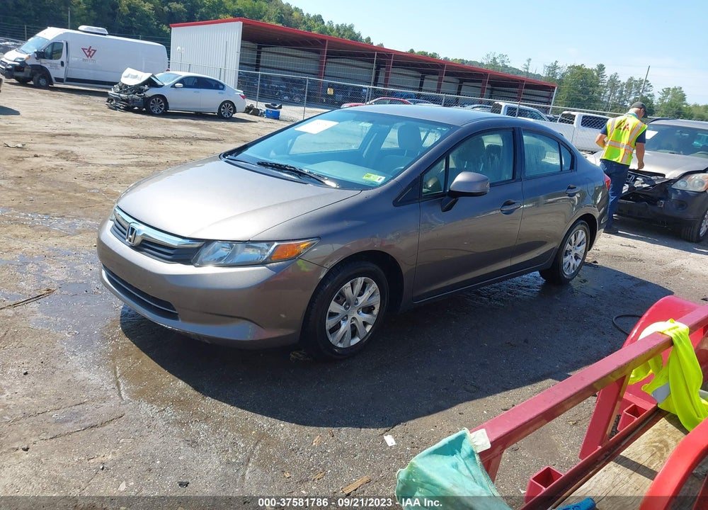 2012 HONDA CIVIC LX VIN: 19XFB2F50CE327433