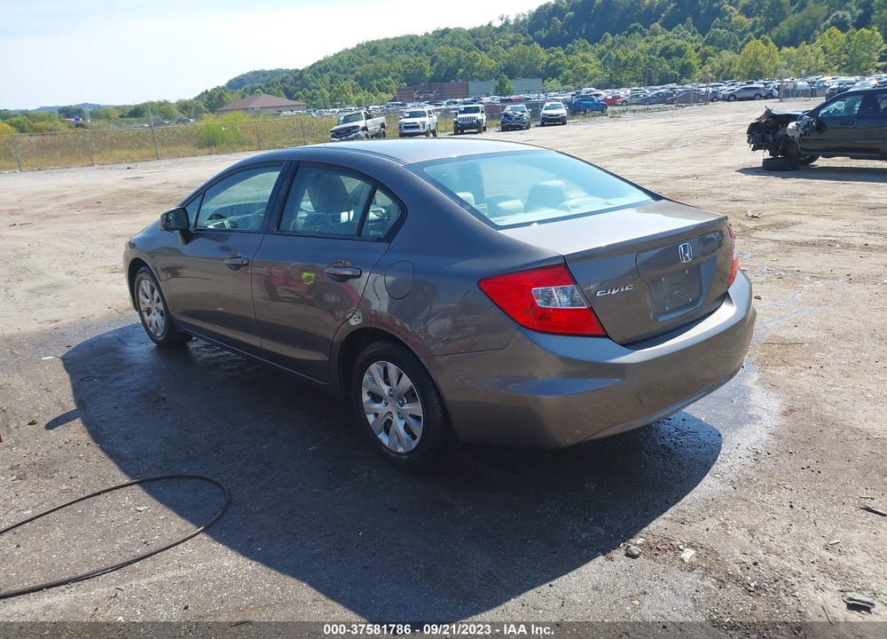 2012 HONDA CIVIC LX VIN: 19XFB2F50CE327433