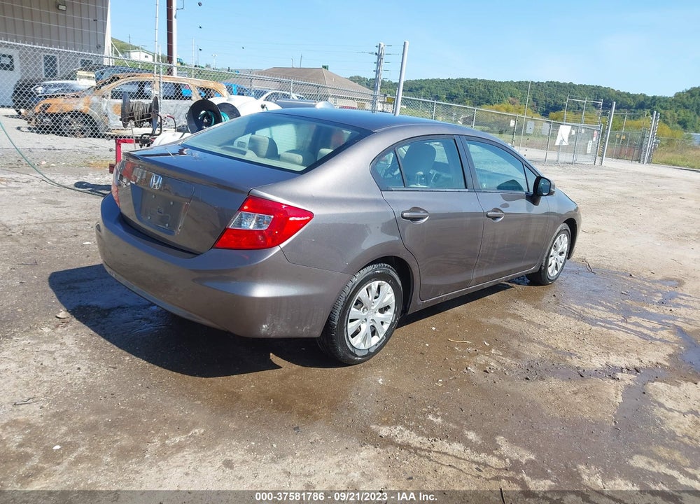 2012 HONDA CIVIC LX VIN: 19XFB2F50CE327433