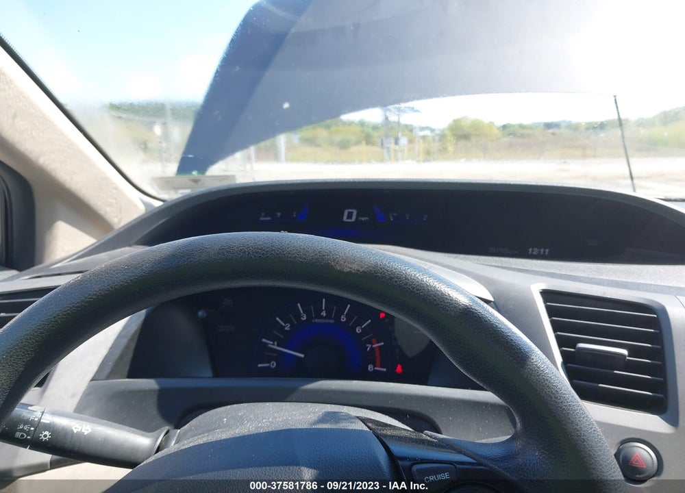 2012 HONDA CIVIC LX VIN: 19XFB2F50CE327433