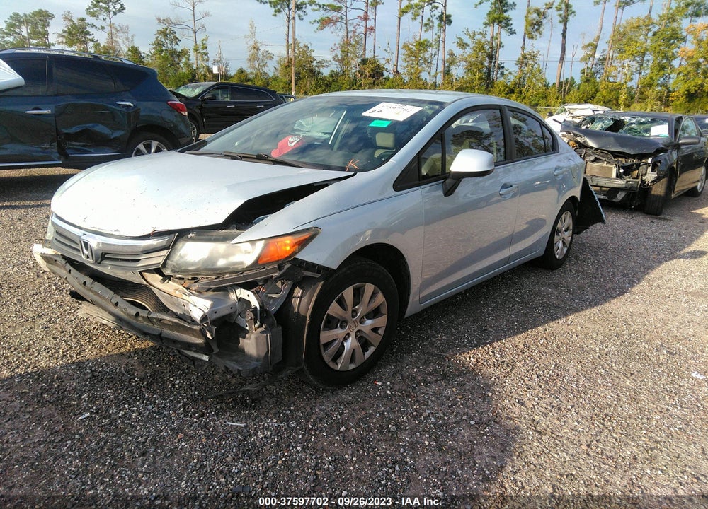2012 HONDA CIVIC LX VIN: 19XFB2F5XCE034073