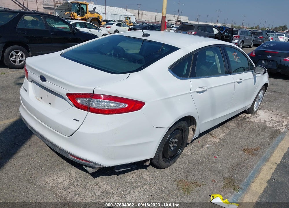 2016 FORD FUSION SE VIN: 3FA6P0H75GR198288