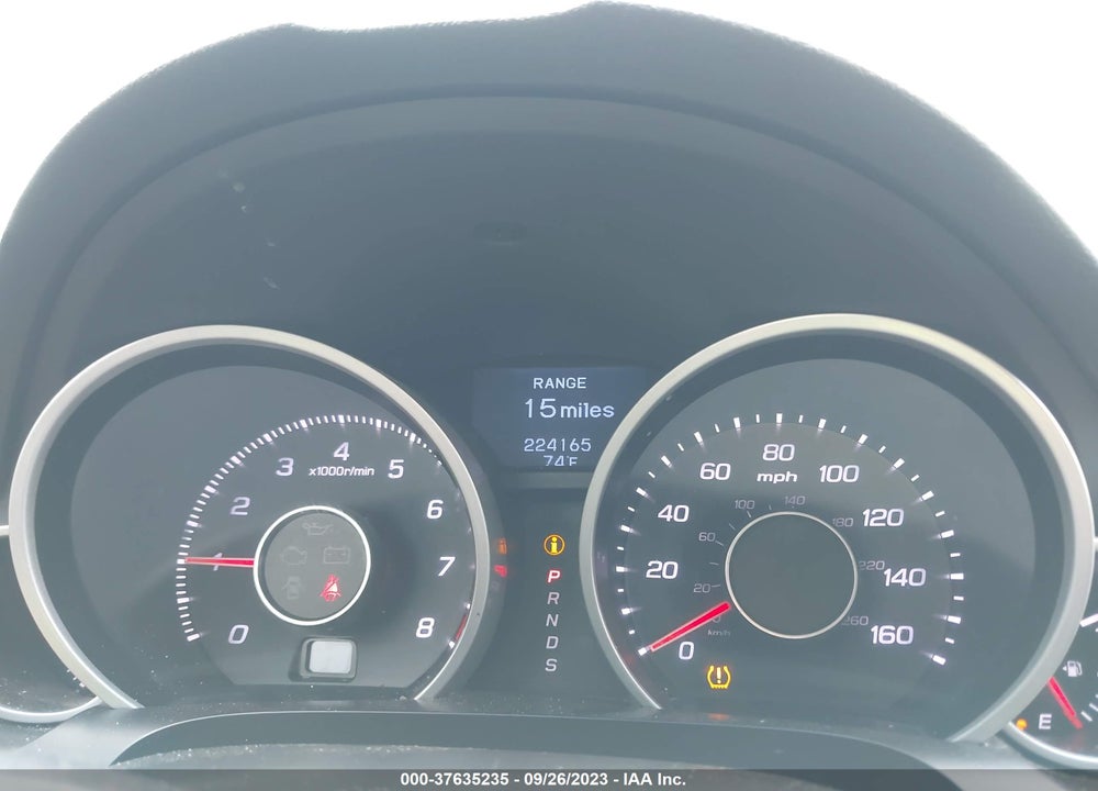 2012 ACURA TL 3.5 VIN: 19UUA8F58CA034901