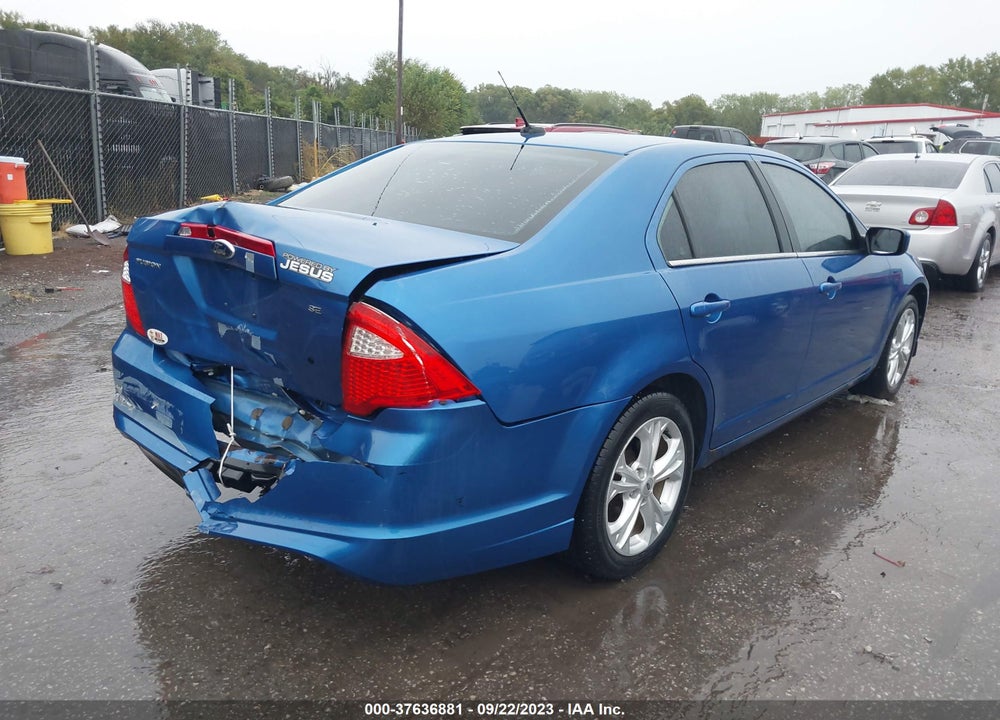 2012 FORD FUSION SE VIN: 3FAHP0HA4CR365058