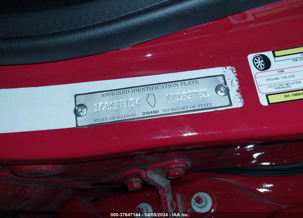 2022 RAM 1500 TRX 4X4 5'7 BOX VIN: 1C6SRFU94NN189781