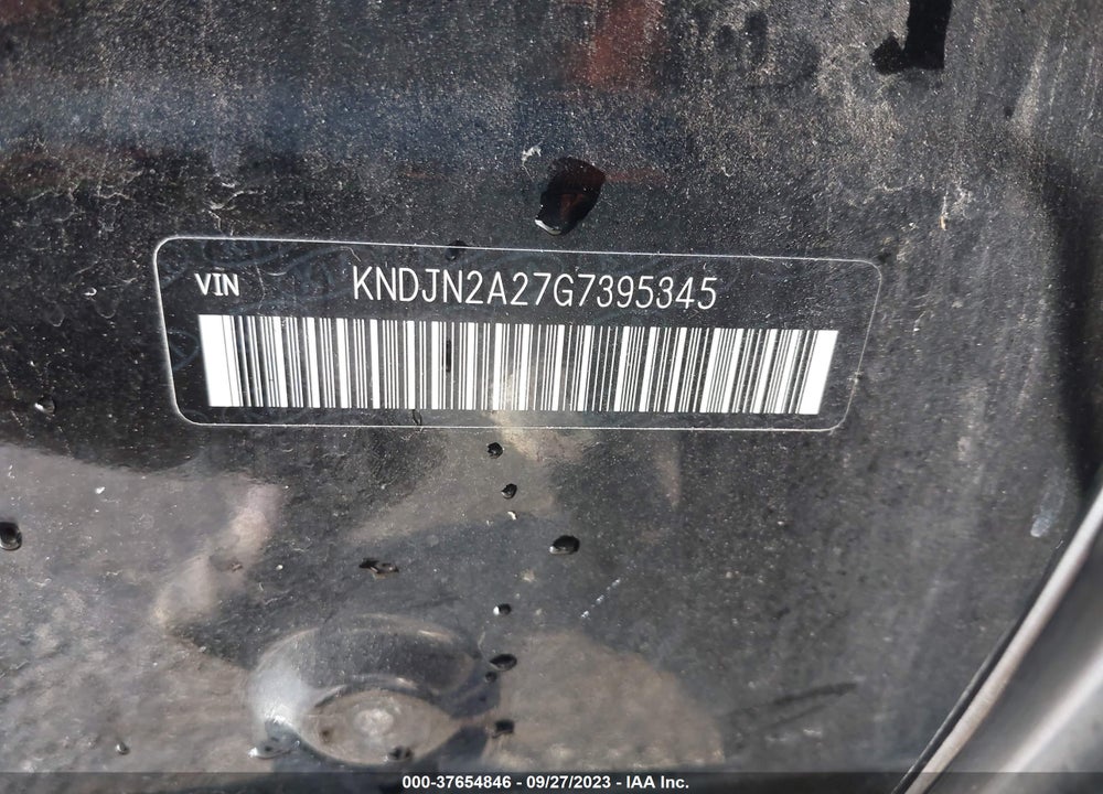 2016 KIA SOUL VIN: KNDJN2A27G7395345