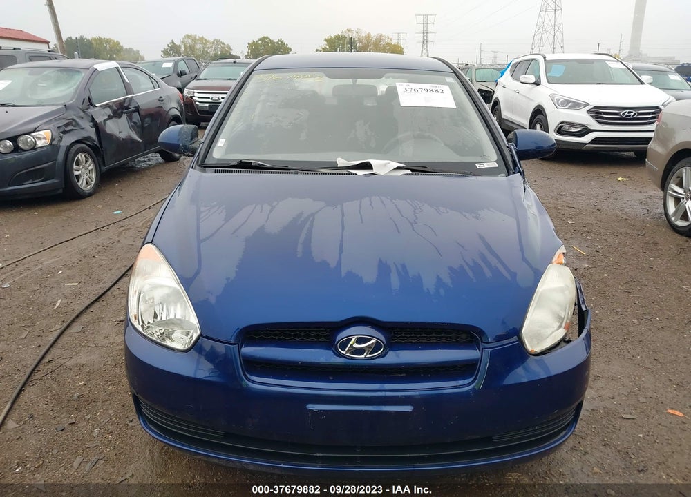 2008 HYUNDAI ACCENT GS VIN: KMHCM36C68U070199