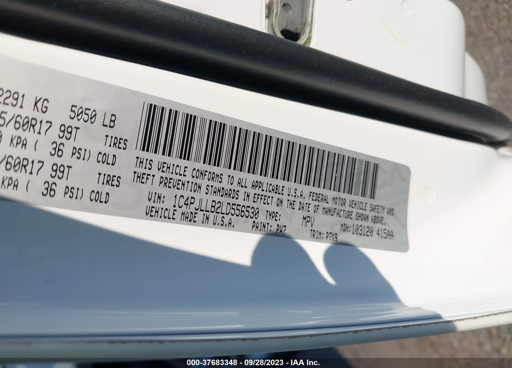 2020 JEEP CHEROKEE LATITUDE PLUS FWD VIN: 1C4PJLLB2LD556530