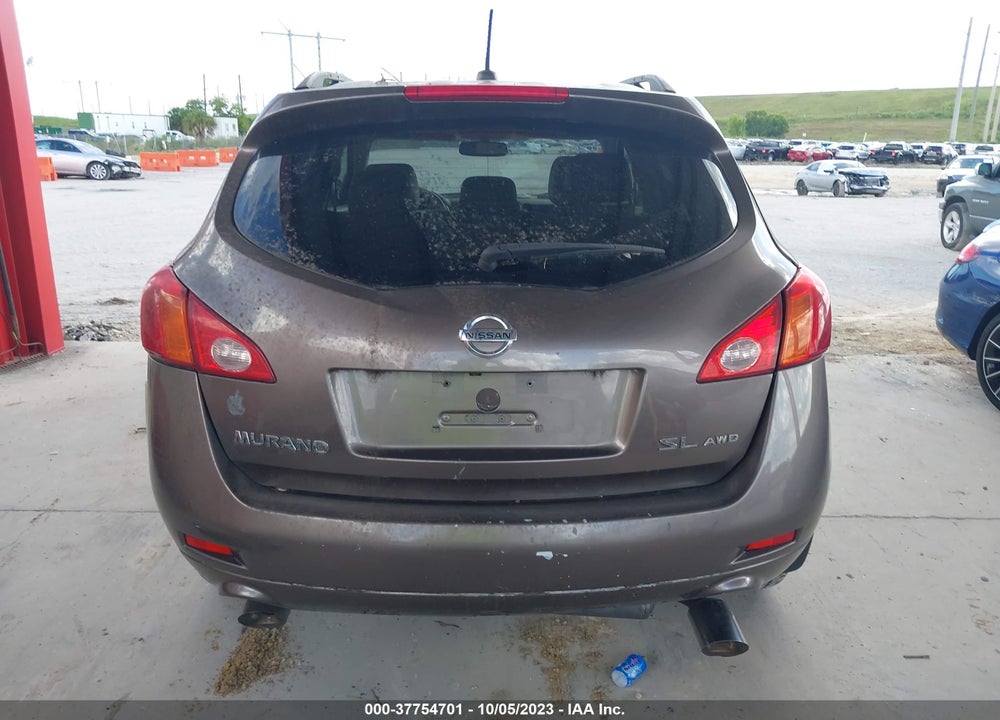 2009 NISSAN MURANO SL VIN: JN8AZ18W99W136652