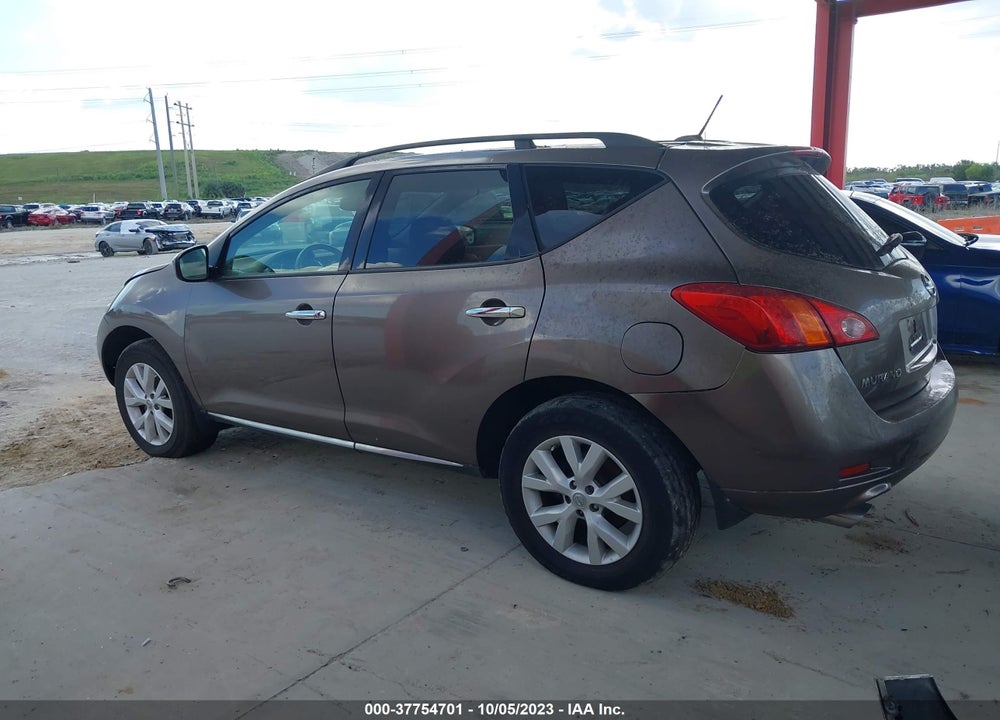 2009 NISSAN MURANO SL VIN: JN8AZ18W99W136652