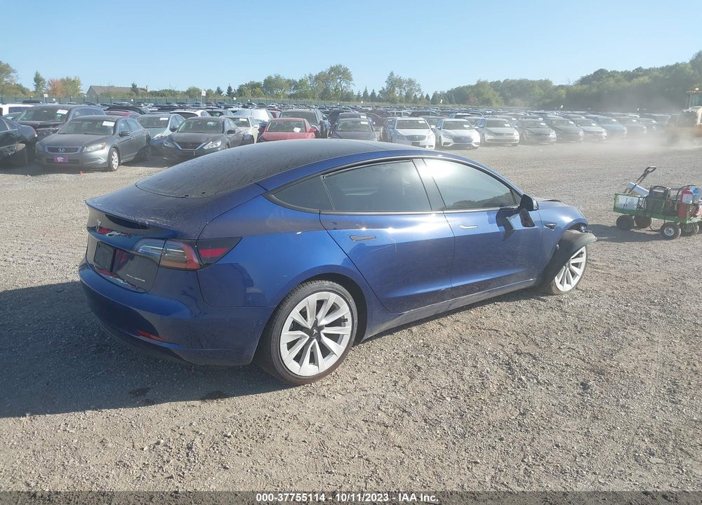 2022 TESLA MODEL 3 LONG RANGE DUAL MOTOR ALL-WHEEL DRIVE VIN: 5YJ3E1EB2NF114685