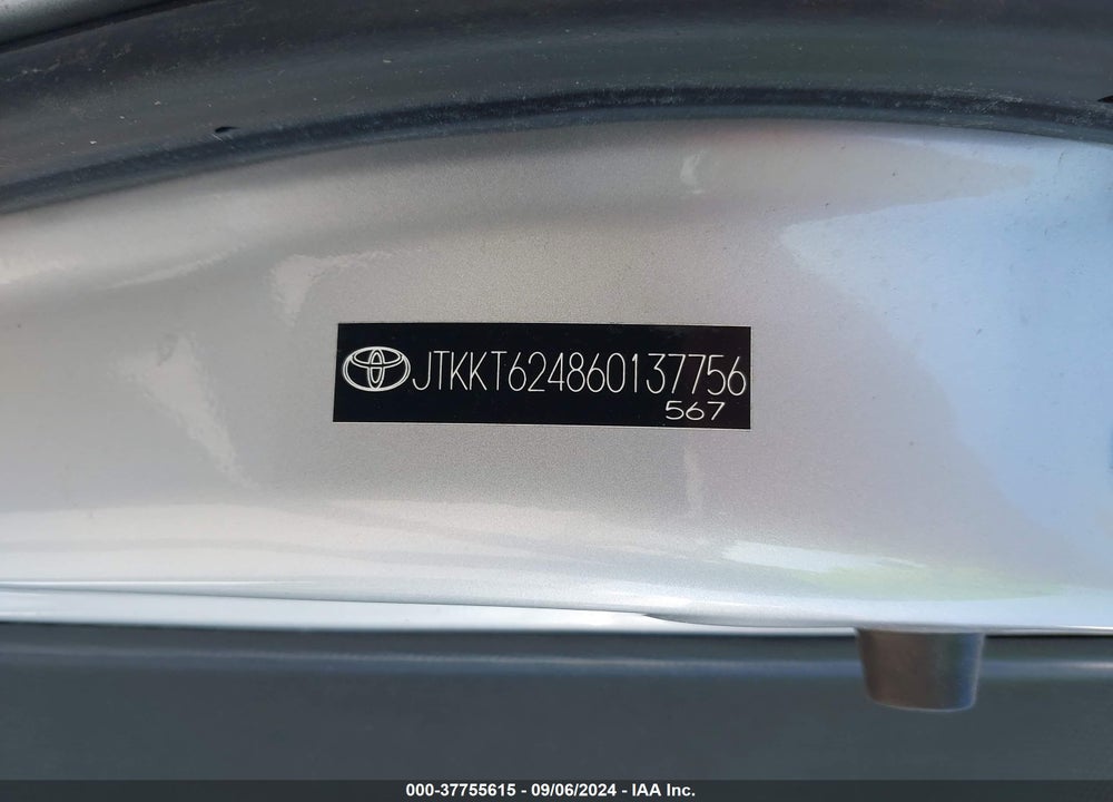 2006 SCION XA VIN: JTKKT624860137756