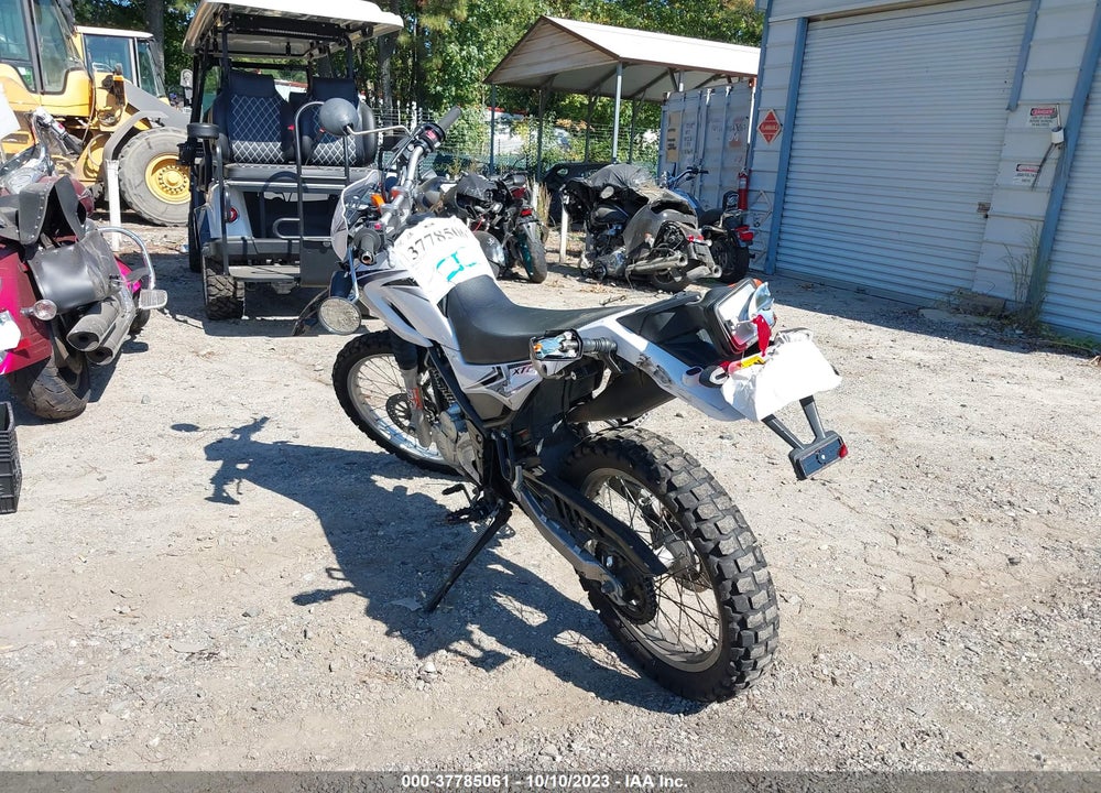 2008 YAMAHA XT250 VIN: JYADG19E78A001648