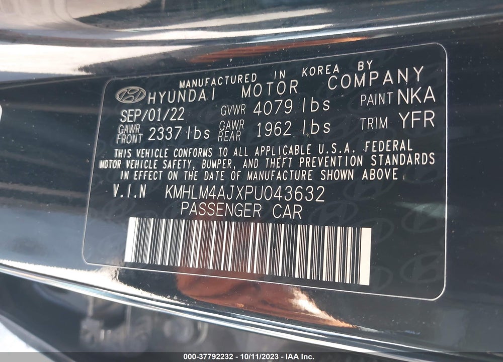 2023 HYUNDAI ELANTRA HYBRID BLUE VIN: KMHLM4AJXPU043632
