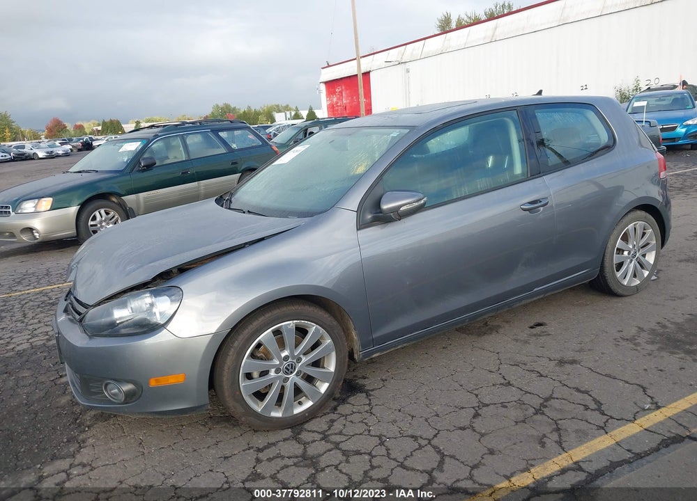 2012 VOLKSWAGEN GOLF TDI 2-DOOR VIN: WVWMM7AJ9CW290858